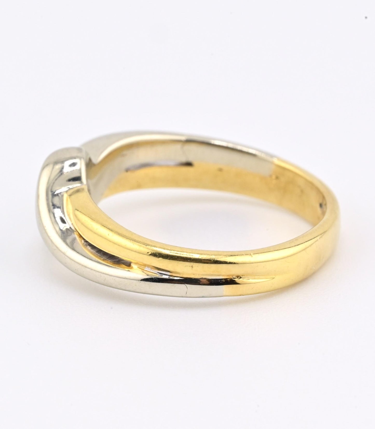 FRED 18K Yellow & White Gold Diamond Ring – 0.30 Carat, IGI Certified, Size 5