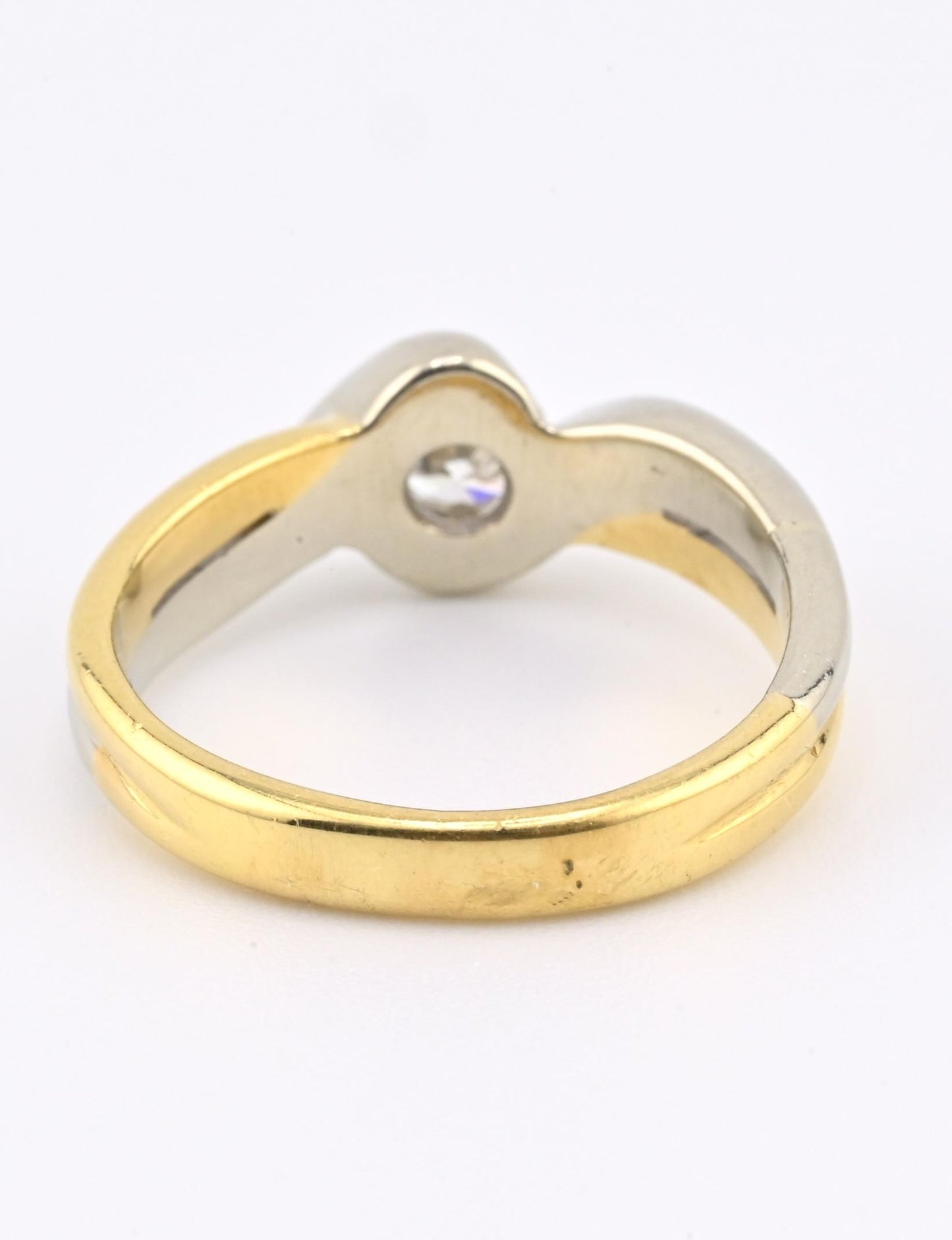 FRED 18K Yellow & White Gold Diamond Ring – 0.30 Carat, IGI Certified, Size 5