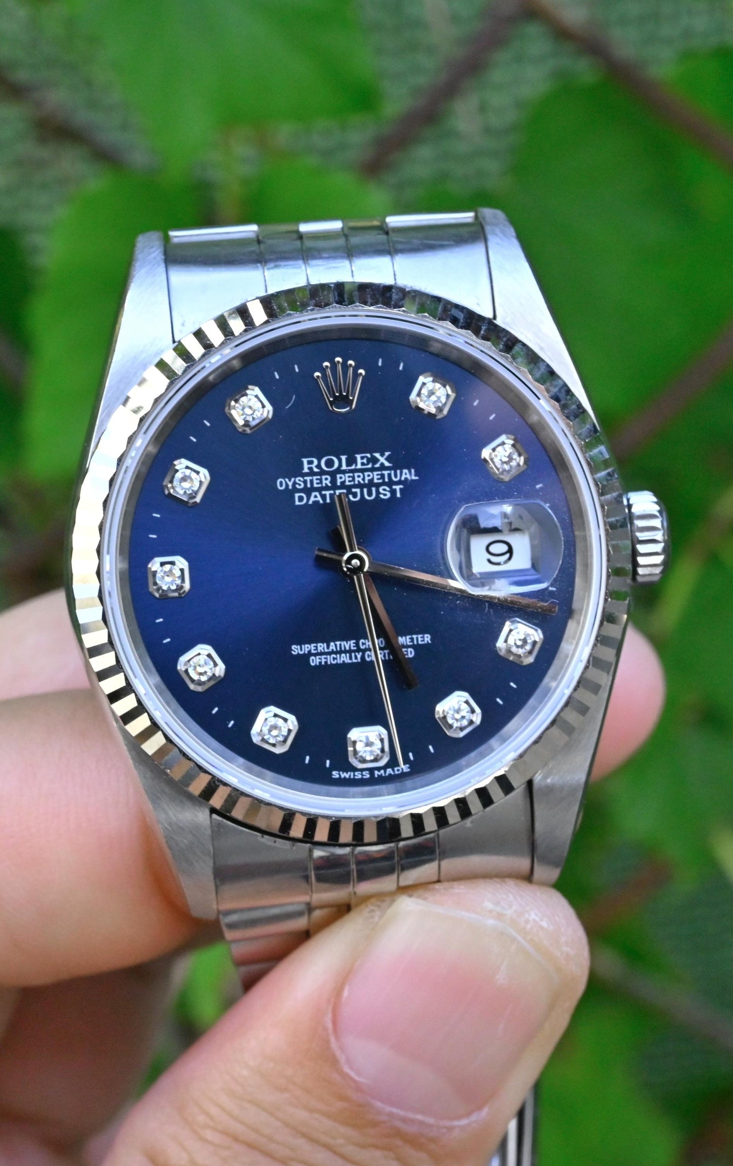 Rolex Datejust 16234 Stainless Steel – Factory Diamond Dial No Holes Y Series