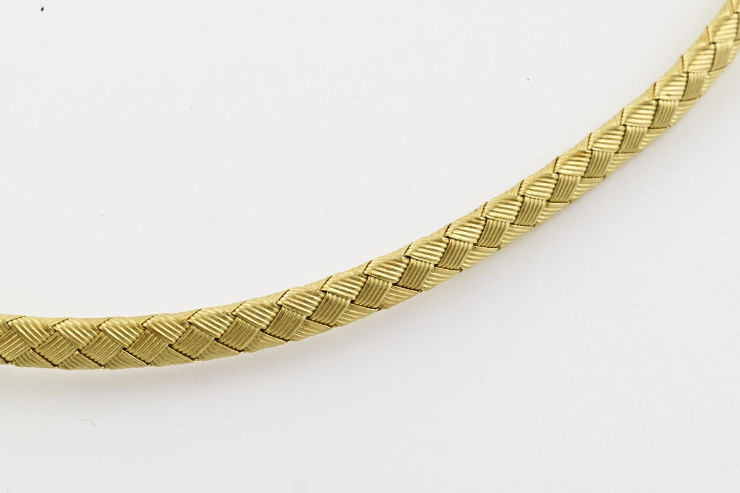 Roberto Coin 18K Yellow Gold Braided Necklace & Earrings Set 29.65g Italy 1220V