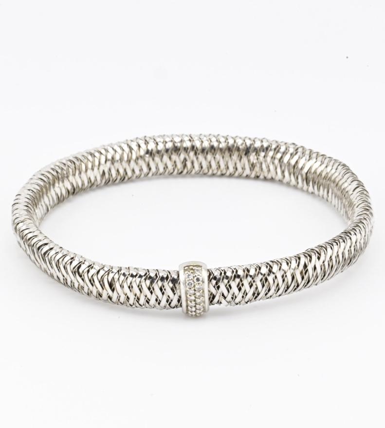 Roberto Coin 18K Yellow Gold Diamond Primavera Bracelet 16.39g RC Italy 1226VI