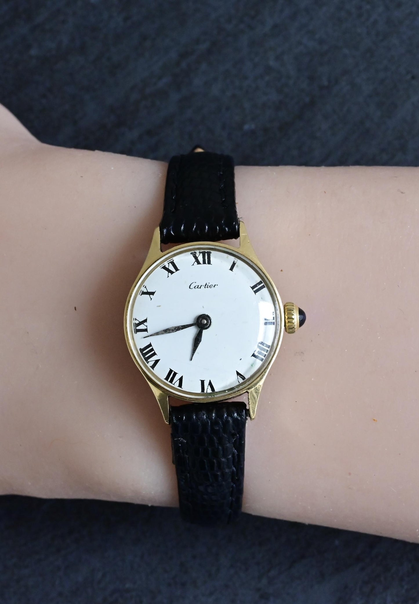 Gorgeous 14K Yellow Gold Cartier For Concord Manual Winding Watch