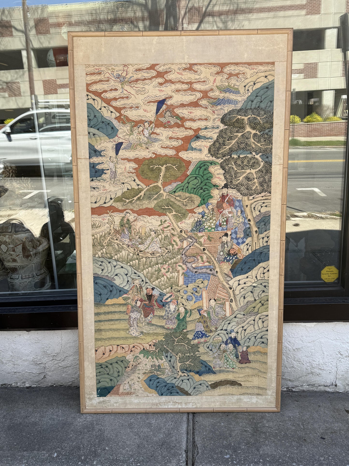Early 20th Century Chinese Silk Kesi Panel – Immortal Figures
