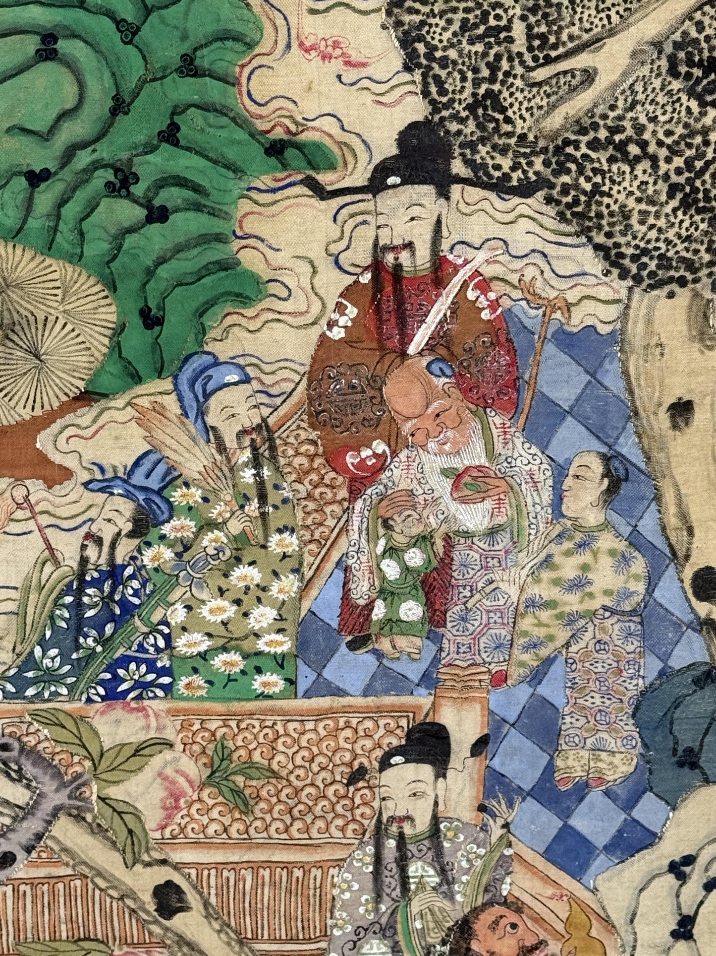 Early 20th Century Chinese Silk Kesi Panel – Immortal Figures