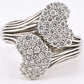 Sonia B 14K White Gold Cluster Diamond Ring – 0.90 TCW, IGI Certified, Size 7