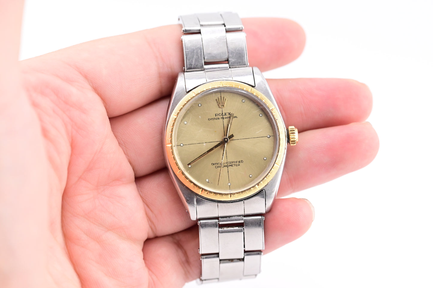 1965 Rolex Ref 1008 Zephyr Oyster Perpetual Watch