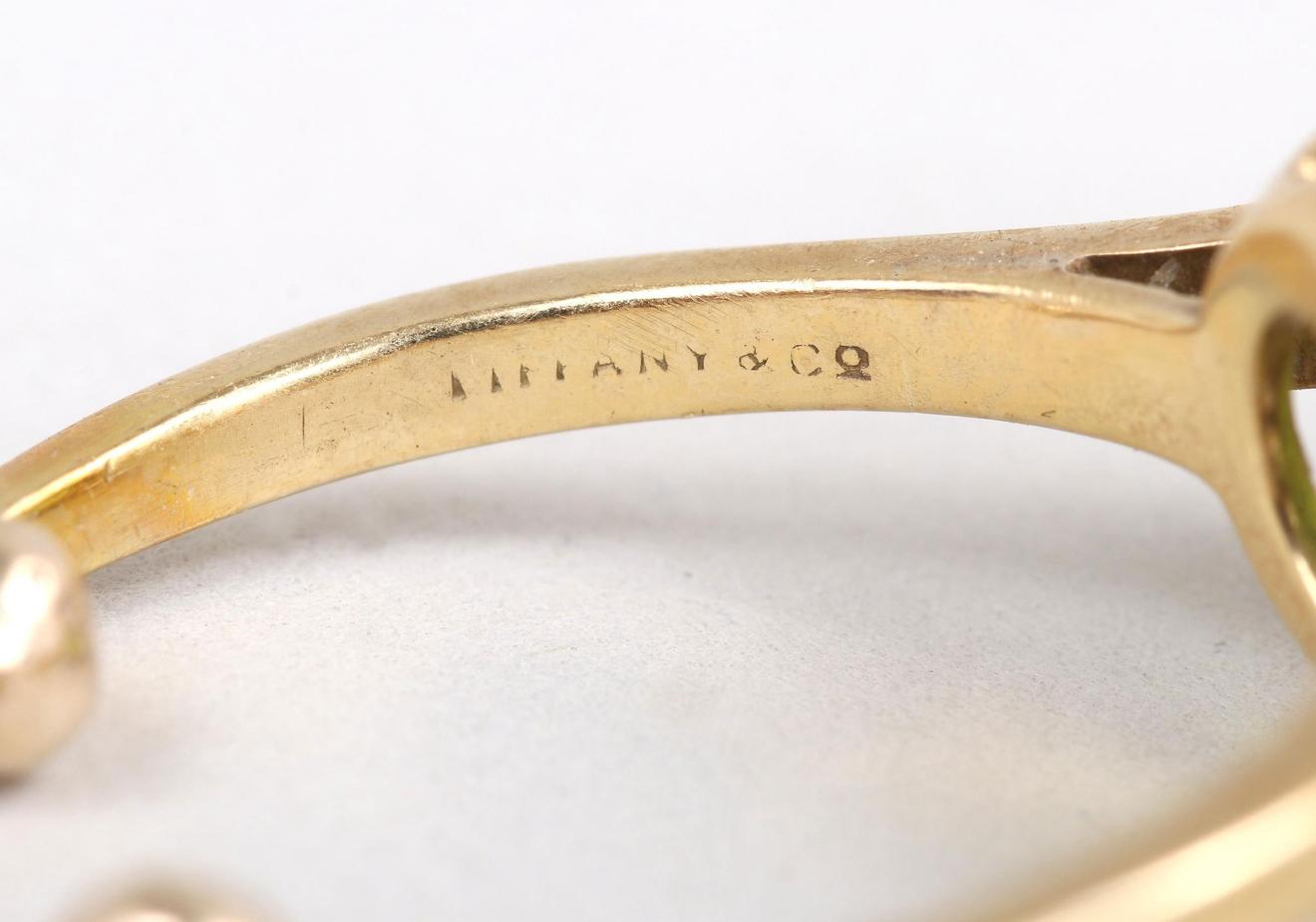 Rare Tiffany & Co 18K Peridot Ring Size 5 IGI Certified
