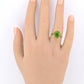Rare Tiffany & Co 18K Peridot Ring Size 5 IGI Certified