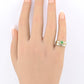 14K Two-Tone Gold Emerald & Diamond Ring, IGI Certified, 5.01g