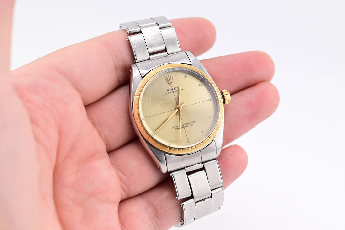 1965 Rolex Ref 1008 Zephyr Oyster Perpetual Watch