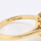 14K Yellow & White Gold Ring With Natural Sapphires, Diamonds Ring Size 6.25