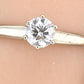 IGI Certified 14K White Gold Solitaire Diamond Ring – 0.45ct, Size 7.5