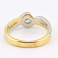 FRED 18K Yellow & White Gold Diamond Ring – 0.30 Carat, IGI Certified, Size 5