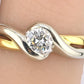 FRED 18K Yellow & White Gold Diamond Ring – 0.30 Carat, IGI Certified, Size 5