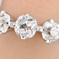 Edwardian 18K White Gold 3-Stone Diamond Ring 1.87 Carats Old Mine Cuts