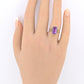 10K Yellow Gold Sapphire Ring Art Deco / Retro Era IGI Certified Size 6.75