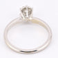 IGI Certified 14K White Gold Solitaire Diamond Ring Round Brillant Diamond