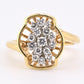 14K Yellow Gold Diamond Ring With VS2 Stones 0.41 Carats IGI Certified Size 6.5