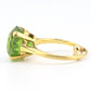 Rare Tiffany & Co 18K Peridot Ring Size 5 IGI Certified