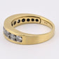 Fabulous 14K Yellow Gold Band With Natural Diamonds .90 Carats IGI Certified