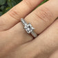 14K White Gold Natural Diamond Ring 0.82 Carats IGI Certified