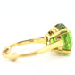 Rare Tiffany & Co 18K Peridot Ring Size 5 IGI Certified