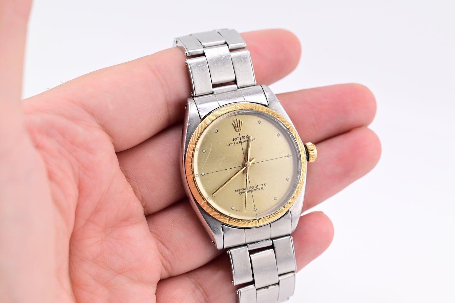 1965 Rolex Ref 1008 Zephyr Oyster Perpetual Watch