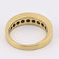 Fabulous 14K Yellow Gold Band With Natural Diamonds .90 Carats IGI Certified