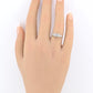 IGI Certified Platinum Art Deco Ring 0.30ct Natural Diamonds Size 5.75