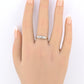 IGI Certified 14K Yellow & White Gold Dainty Ring Natural Diamonds Size 10.25