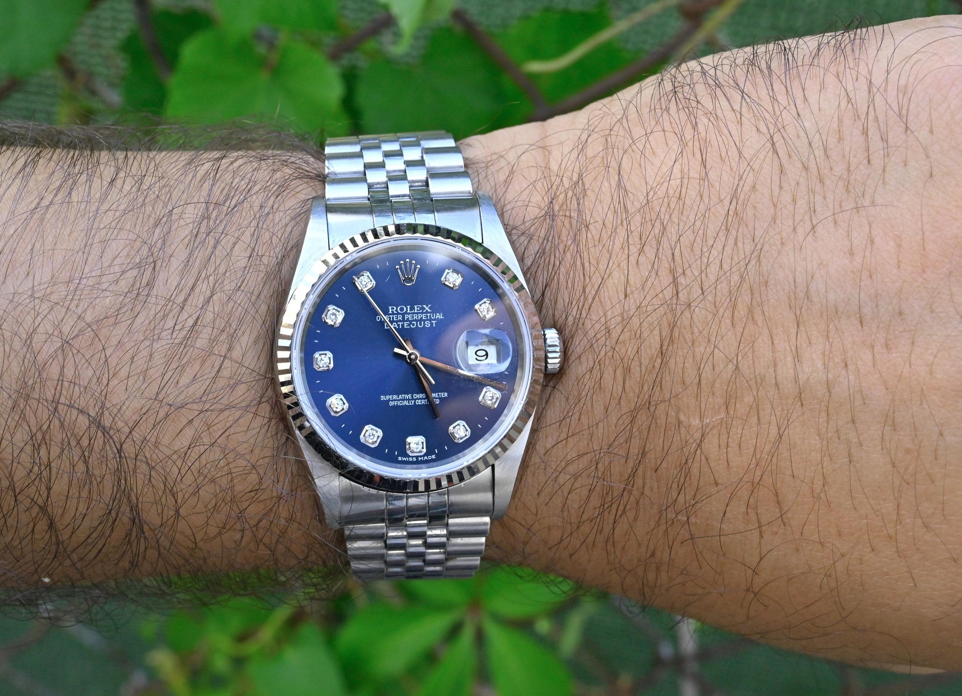 Rolex Datejust 16234 Stainless Steel – Factory Diamond Dial No Holes Y Series