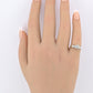 IGI Certified 14K Yellow & White Gold Ring Natural Diamonds Ring Size 4.5