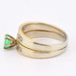 14K Two-Tone Gold Emerald & Diamond Ring, IGI Certified, 5.01g