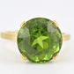 Rare Tiffany & Co 18K Peridot Ring Size 5 IGI Certified