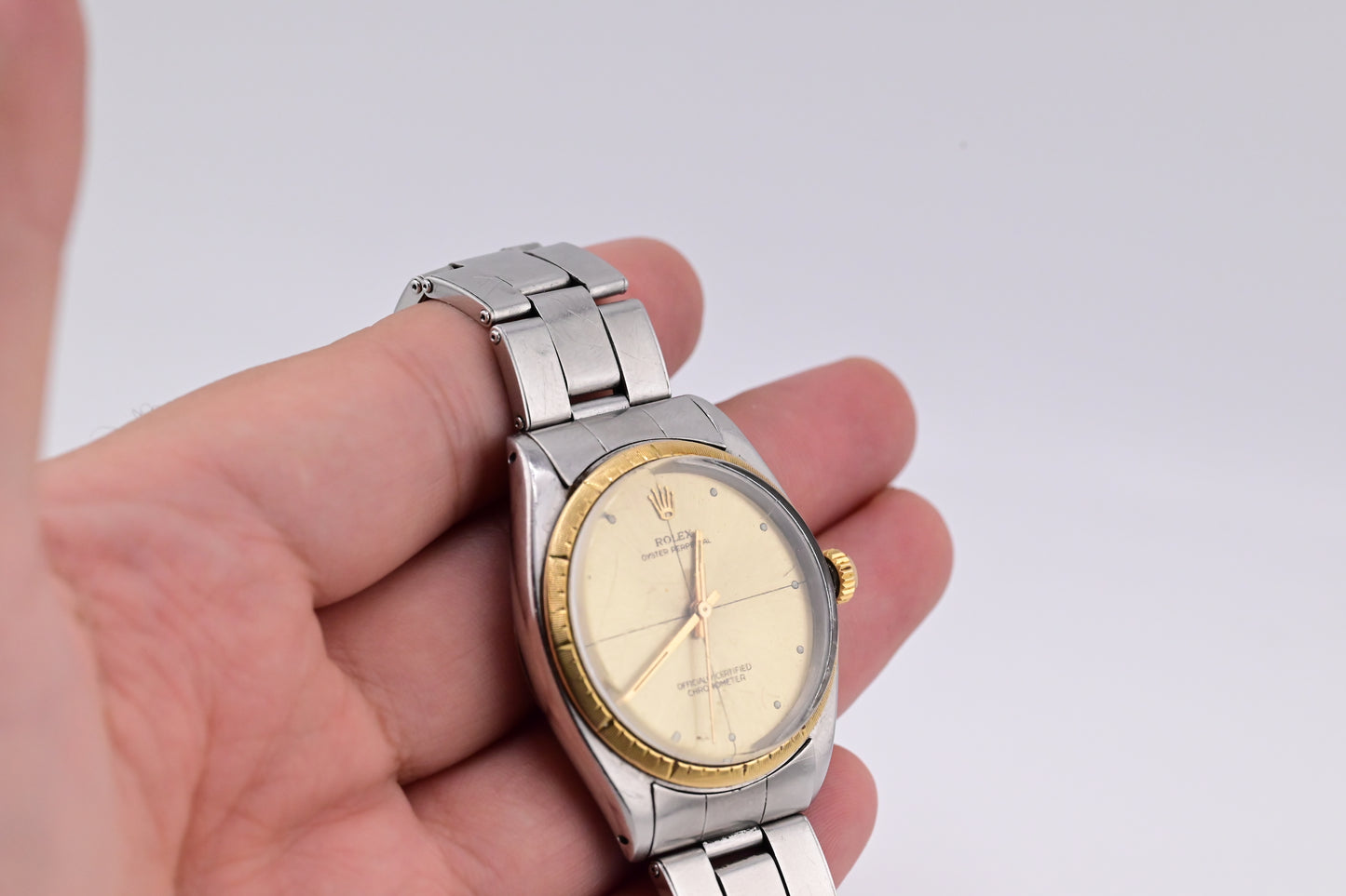 1965 Rolex Ref 1008 Zephyr Oyster Perpetual Watch