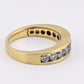 Fabulous 14K Yellow Gold Band With Natural Diamonds .90 Carats IGI Certified