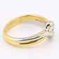 FRED 18K Yellow & White Gold Diamond Ring – 0.30 Carat, IGI Certified, Size 5
