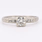 Platinum Diamond Ring With IGI Certificate Natural Diamonds Size 5