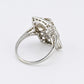 IGI Certified Antique Platinum Art Deco Ring with 4.28 Carats Natural Diamonds