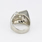 Art Deco GIA 1.00 Carat M Color VS2 Diamond Ring 14K White Gold Ring Size 5.75
