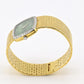 Rare Piaget Jade Dial Ladies Wristwatch 18K Yellow Gold Diamond Bezel 6.5 Inches