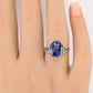 Rare Art Deco Period Sapphire & Diamond Ring With IGI Report