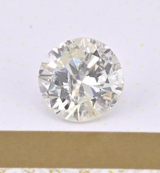 .72ct Round Brilliant Diamond K Color I3 Good Cut Loose Natural Stone