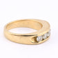 14K Yellow Gold Diamond Band Mens Ring 1.25ctw 5 Round Brilliants 11.44 G