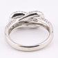 14K White Gold Diamond Halo Ring w/ 0.25ct Center Diamond ZEI Hallmark Size 6.75