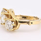 IGI Certified 14K Yellow Gold 3-Stone Diamond Ring 2.25ctw Ring Size 4.25