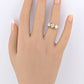 IGI Certified 14K Yellow Gold 3-Stone Diamond Ring 2.25ctw Ring Size 4.25