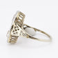Art Deco Platinum & White Gold Two-Stone Diamond Ring 1.00ctw SI2-I1 6.75