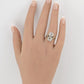 Art Deco Platinum & White Gold Two-Stone Diamond Ring 1.00ctw SI2-I1 6.75