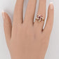 14K Yellow Gold Ruby / Sapphire & Diamond Cluster Ring 4g Size 5.75